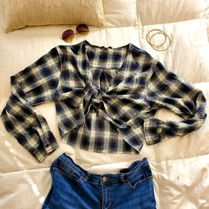 Plaid crop top